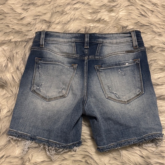 KanCan Distressed Blue Jean Shorts - Picture 4 of 4